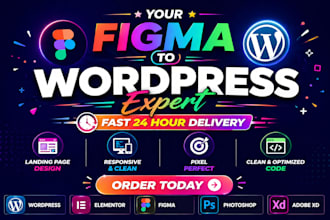 convert figma UI design into a modern wordpress website