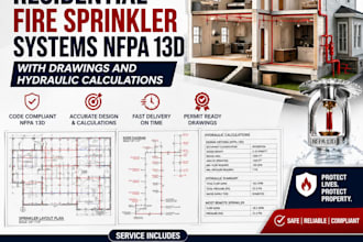 design residential fire sprinkler systems nfpa 13d  hydraulic calculations