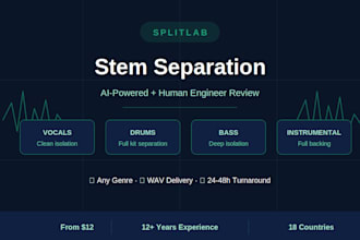 do professional ai stem separation with human review