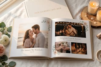 design a creative personalized photobook for your memories