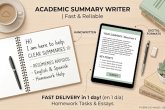 write a clear and fast summary in spanish or english