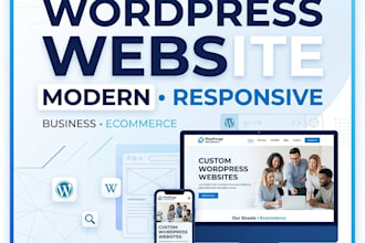 design wordpress websites for business blogs ecommerce and service sites