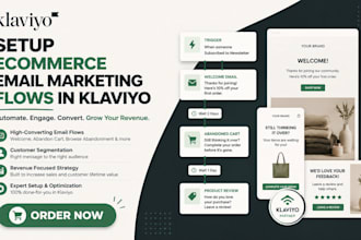 setup ecommerce email marketing flows in klaviyo