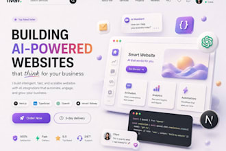 build an ai powered nextjs website with chatgpt chatbot integration