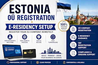 register estonia oÜ company and help with e residency business setup