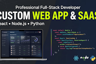 develop your full stack web projects, saas