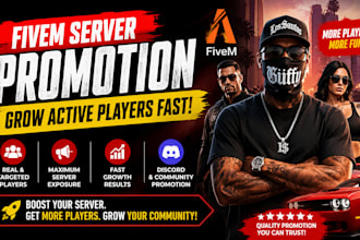 promote your fivem server and grow active players fast