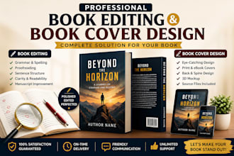 edit your book and design a professional book cover