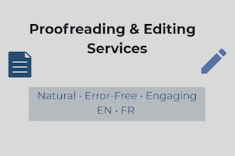 proofread and edit your writing for clarity and grammar