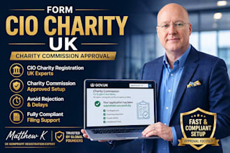form your cio charity in the UK with charity commission approval