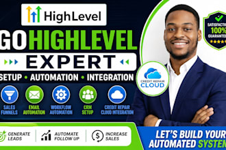 credit repair gohighlevel setup ghl automation credit repair cloud integration