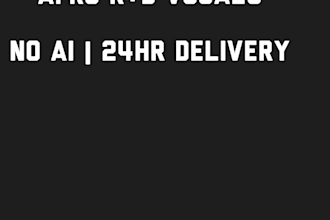 sing a powerful male afrobeat, r and b vocal hook in 24hrs