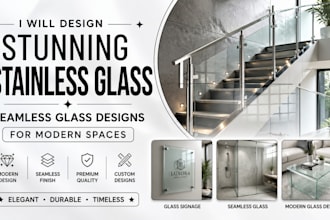 design stunning stainless glass and seamless glass designs for modern spaces