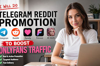 do telegram reddit promotion fansly fanvue ai girls to boost onlyfans traffic