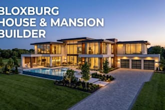 build bloxburg house, mansion, custom bloxburg build, roblox bloxburg