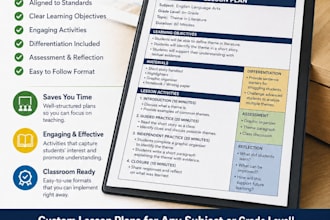 create professional, engaging lesson plans for any subject