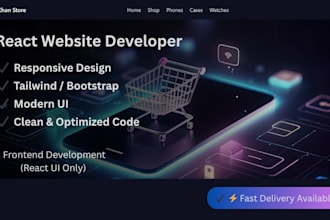 build responsive react website using tailwind CSS or bootstrap