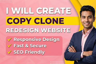 creat copy clone and redesign a professional wordpress website