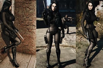 edit or custom skyrim mod fallout 4 mod,sims4,wearable armor, l4d2, cosplay mod