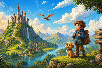 children story, story book illustrstion, children story book