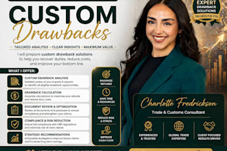 custom drawbacks  maximize duty refunds  import savings