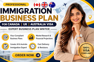 write immigration business plan for canada UK australia visa