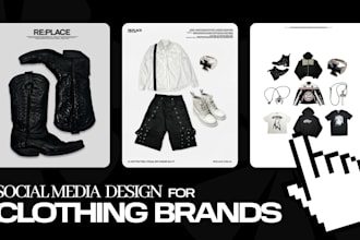 create visuals and content for streetwear clothing brands
