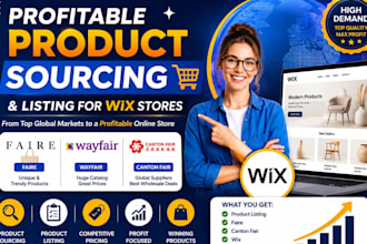 source profitable products from faire wayfair and canton fair and create listing
