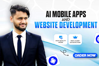 build ai mobile apps, ai integration, chatbot, ai website, ai app developer
