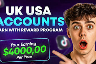 setup USA facebook, instagram, tiktok account for personal or business marketing