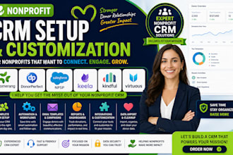 setup nonprofit CRM bloomerang donorperfect salesforce keela kindful virtuous
