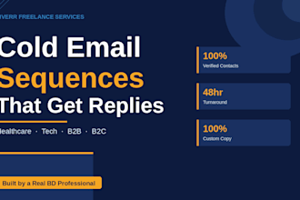 build a cold email sequence that gets replies