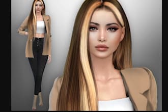 make style of sims 4 character sims 4 avatar realistic texture custom trait sims