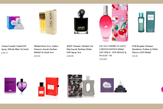 design perfume website  perfume store perfume  shopify  cosmetics cosmetics stor