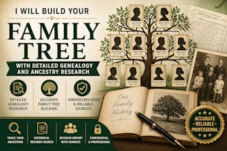 build your family tree with detailed genealogy and ancestry research
