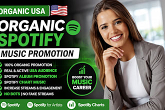 usa organic spotify music promotion spotify album promotion spotify chart music