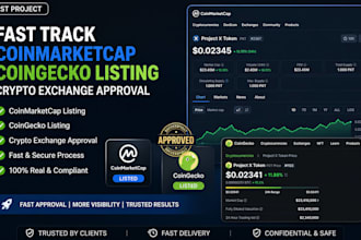 fast track coinmarketcap coingecko listing crypto exchange approval