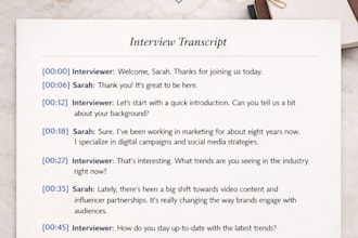 transcribe audio or video into clean text
