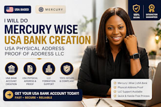 usa bank creation for resident and non resident wise mercury llc registration