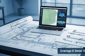 create professional drainage and sewer system design for your project