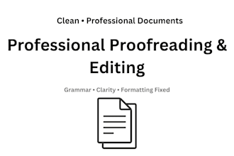 write, edit, and format professional documents and reports