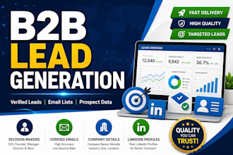 do b2b lead generation, lead scraping and prospect email list building service