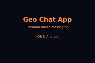 build a real time location based chat app installable on ios and android
