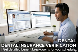 be your remote dental billing specialist and insurance verifier