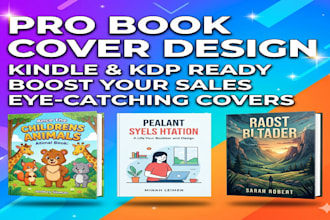 design a professional book cover for kindle, ebook, amazon KDP that boosts sales