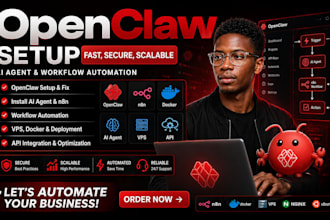openclaw setup openclaw fix install ai agent n8n workflow automation vps docker