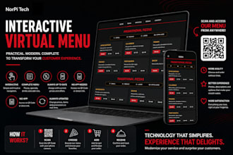 interactive digital menu for your establishment