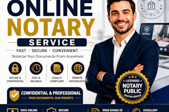 provide certified remote online notarization for your documents and affidavits