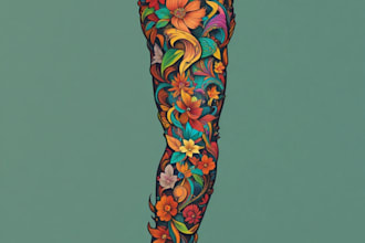design a modern and minimalist tattoo design