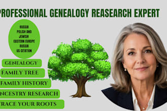 do professional genealogy research and build your family tree